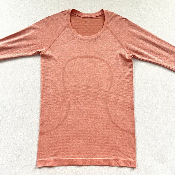 Lululemon Women Pink Savannah Mist Coral 2.0 Swiftly Tech Long Sleeve LS Shirt 8 - Picture 5 of 8